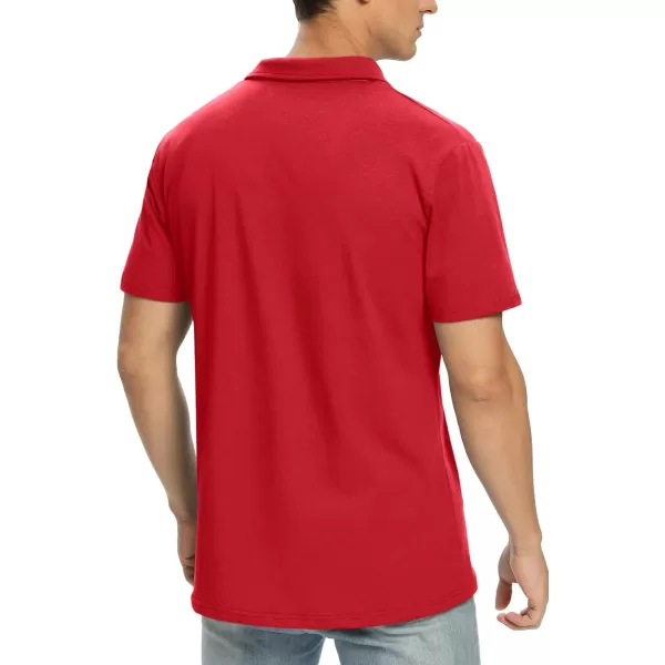 NITAGUT Polo Shirts for Men Short/Long Sleeve Soft Cotton Collared Shirt