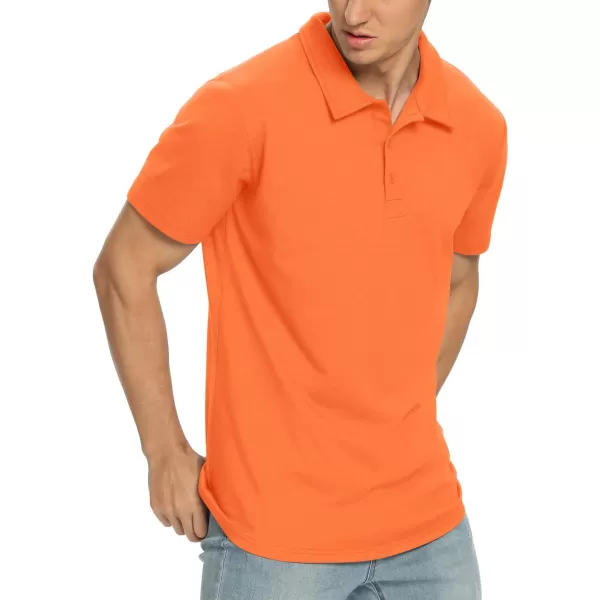 NITAGUT Polo Shirts for Men Short/Long Sleeve Soft Cotton Collared Shirt