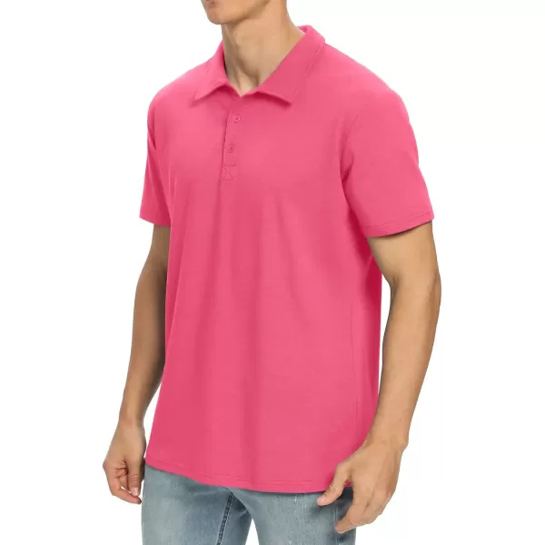 NITAGUT Polo Shirts for Men Short/Long Sleeve Soft Cotton Collared Shirt
