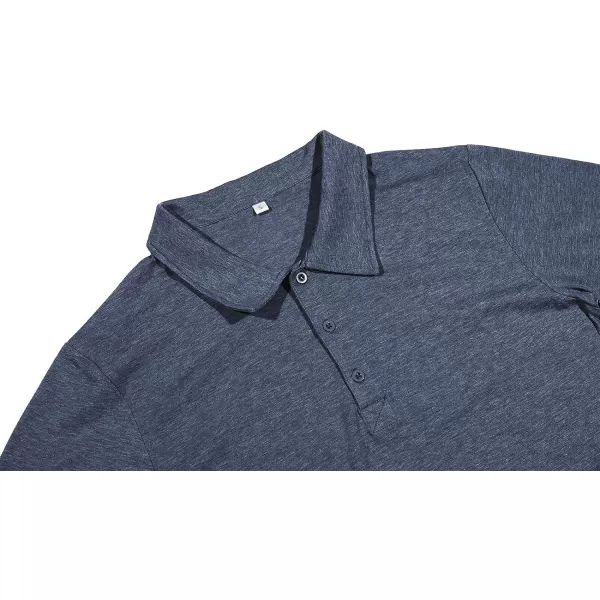 NITAGUT Polo Shirts for Men Short/Long Sleeve Soft Cotton Collared Shirt