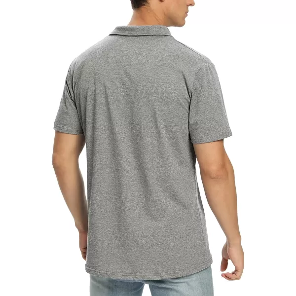 NITAGUT Polo Shirts for Men Short/Long Sleeve Soft Cotton Collared Shirt