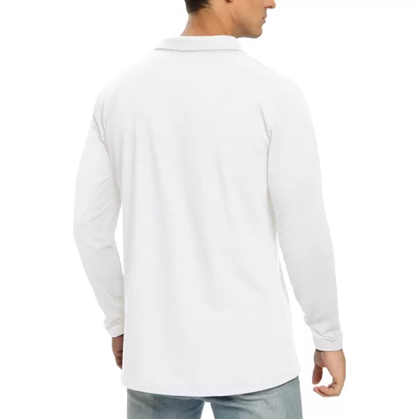 NITAGUT Polo Shirts for Men Short/Long Sleeve Soft Cotton Collared Shirt