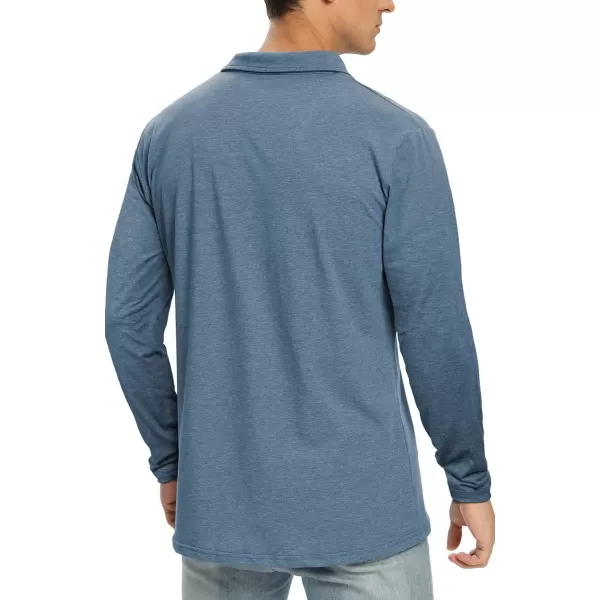 NITAGUT Polo Shirts for Men Short/Long Sleeve Soft Cotton Collared Shirt