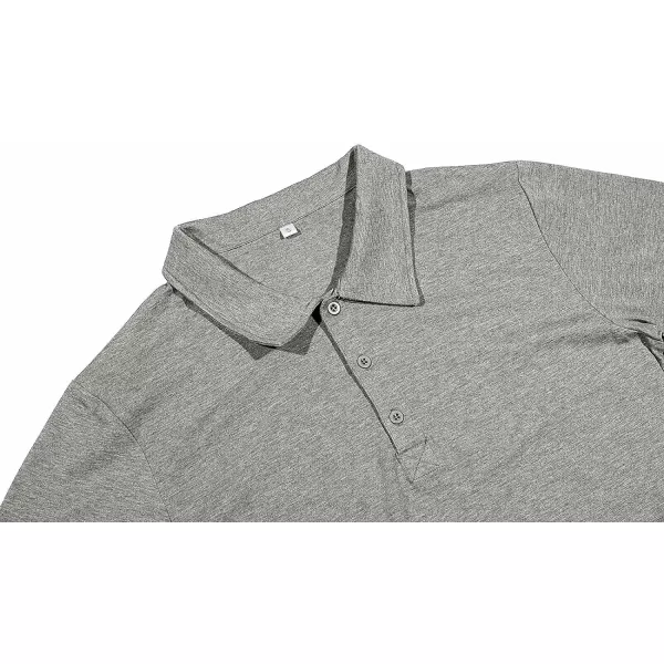 NITAGUT Polo Shirts for Men Short/Long Sleeve Soft Cotton Collared Shirt