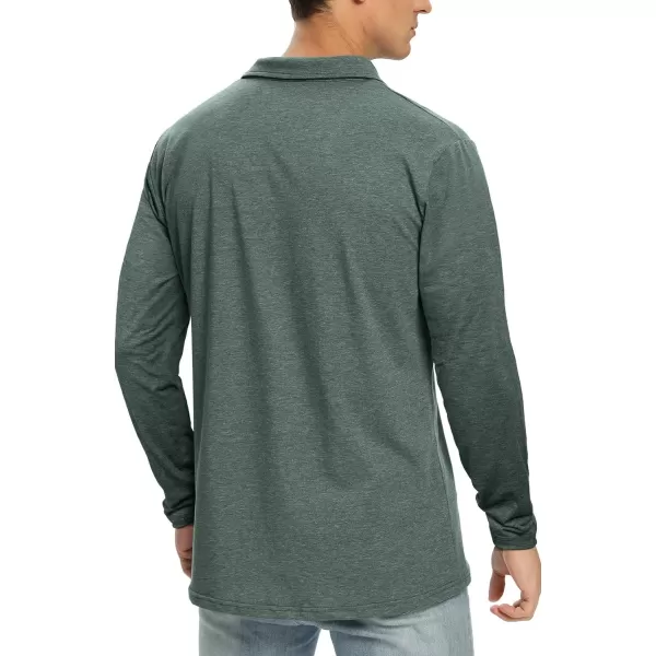 NITAGUT Polo Shirts for Men Short/Long Sleeve Soft Cotton Collared Shirt