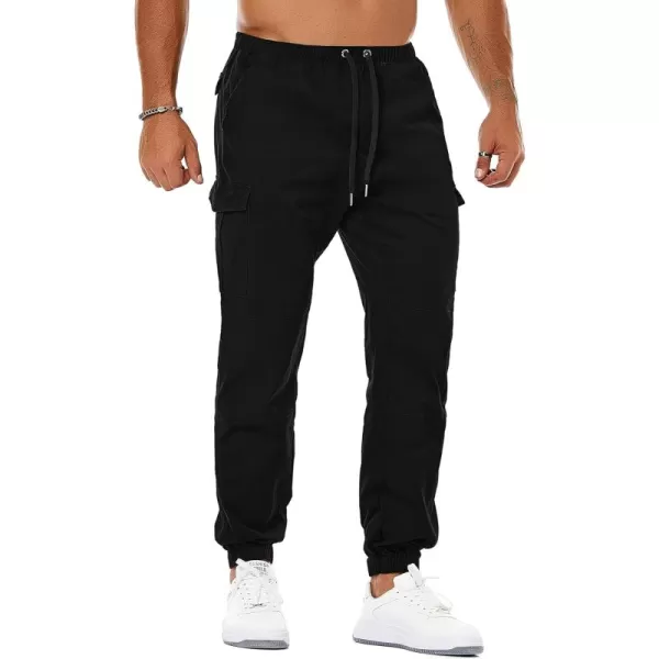 NITAGUT Men's Casual Cargo Pants Joggers Sports Pants Trousers Long Pants with Pockets