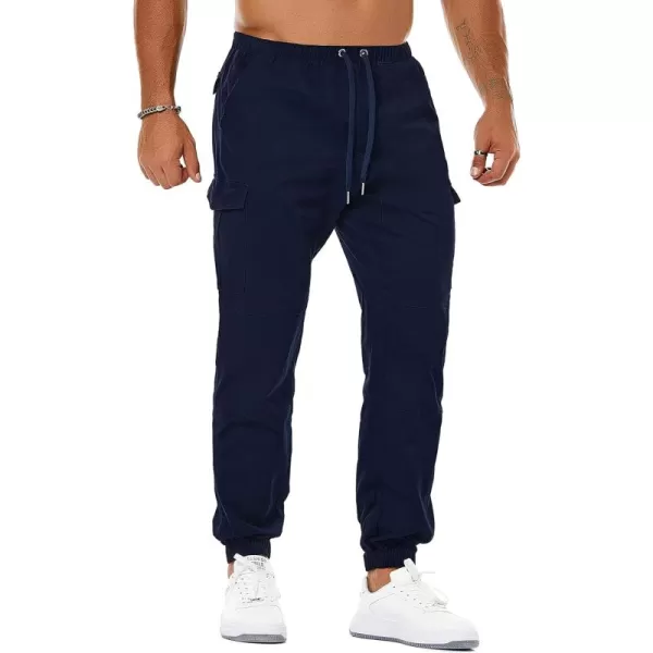 NITAGUT Men's Casual Cargo Pants Joggers Sports Pants Trousers Long Pants with Pockets