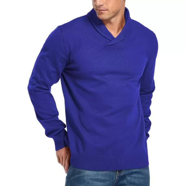NITAGUT Men's Casual Slim Fit Long Sleeve Shawl Collar Pullover Sweater