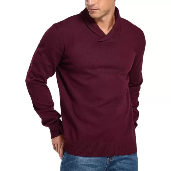 NITAGUT Men's Casual Slim Fit Long Sleeve Shawl Collar Pullover Sweater