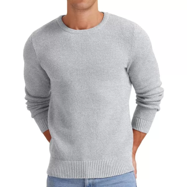 NITAGUT Men's Crewneck Sweater Soft Casual Classic Pullover Knitwear Lightweight Sweaters with Ribbing Edge