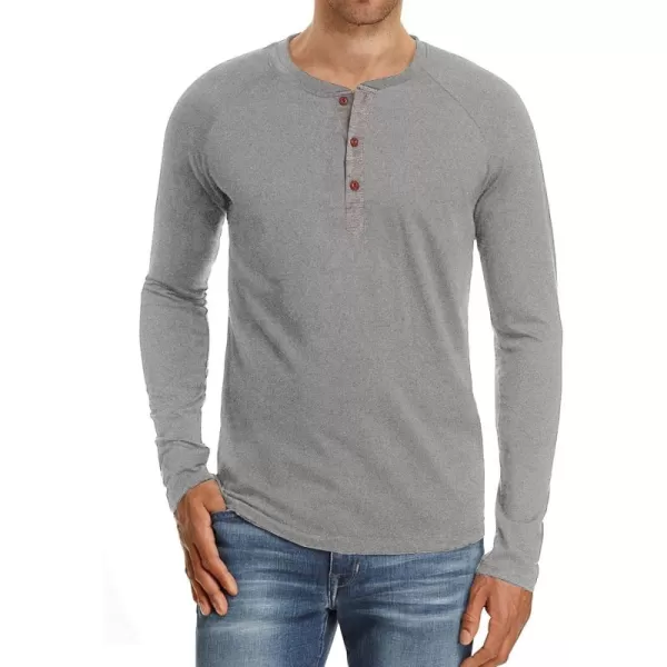 NITAGUT Mens Fashion Casual Front Placket Basic Long/Short Sleeve Henley T-Shirts