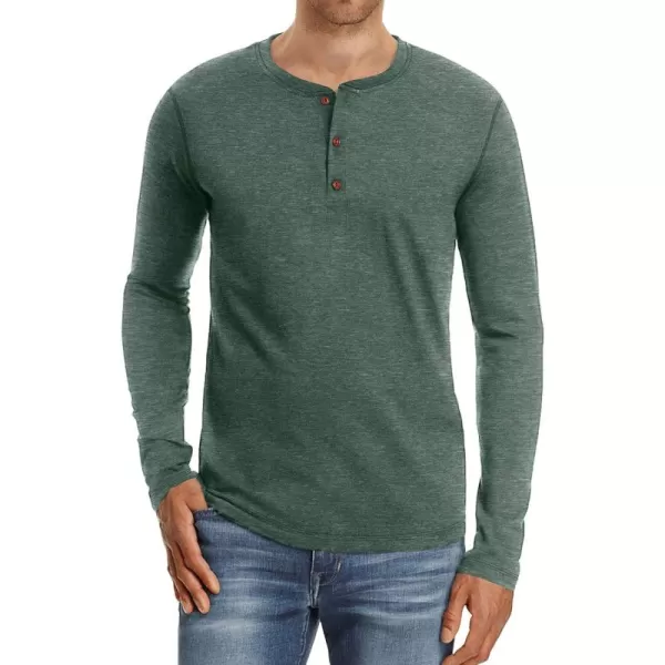 NITAGUT Mens Fashion Casual Front Placket Basic Long/Short Sleeve Henley T-Shirts