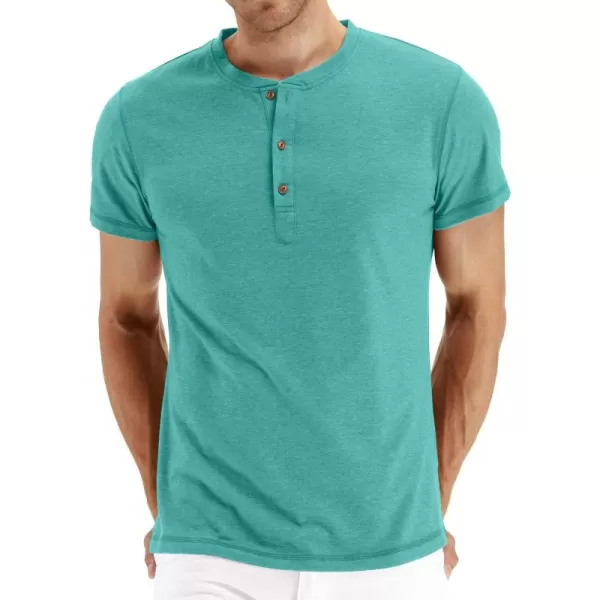 NITAGUT Mens Fashion Casual Front Placket Basic Long/Short Sleeve Henley T-Shirts