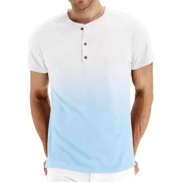 NITAGUT Mens Fashion Casual Front Placket Basic Long/Short Sleeve Henley T-Shirts