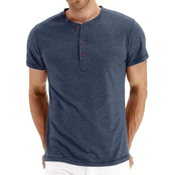 NITAGUT Mens Fashion Casual Front Placket Basic Long/Short Sleeve Henley T-Shirts