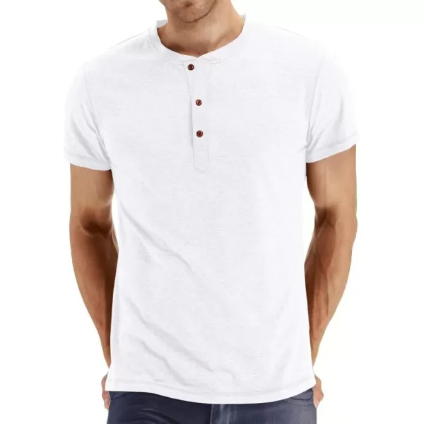 NITAGUT Mens Fashion Casual Front Placket Basic Long/Short Sleeve Henley T-Shirts
