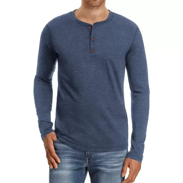 NITAGUT Mens Fashion Casual Front Placket Basic Long/Short Sleeve Henley T-Shirts