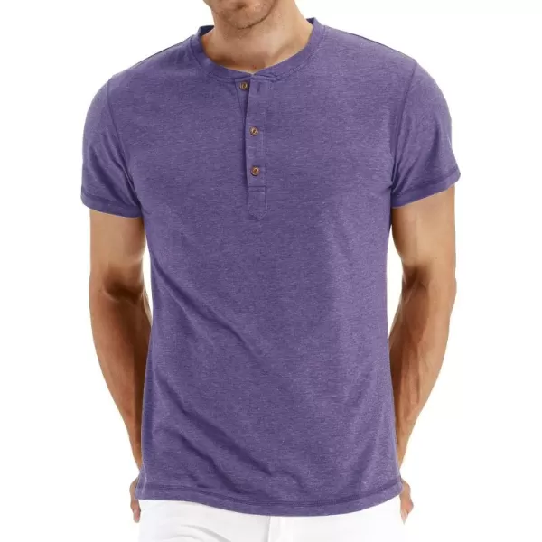 NITAGUT Mens Fashion Casual Front Placket Basic Long/Short Sleeve Henley T-Shirts