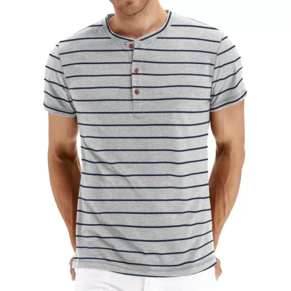 NITAGUT Mens Fashion Casual Front Placket Basic Long/Short Sleeve Henley T-Shirts