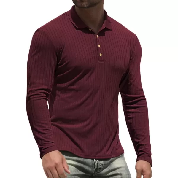 NITAGUT Men's Polo Shirts Shorts&amp; Long Sleeve Casual Slim Fit Workout Shirts