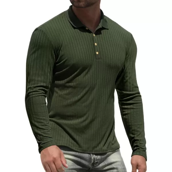 NITAGUT Men's Polo Shirts Shorts&amp; Long Sleeve Casual Slim Fit Workout Shirts