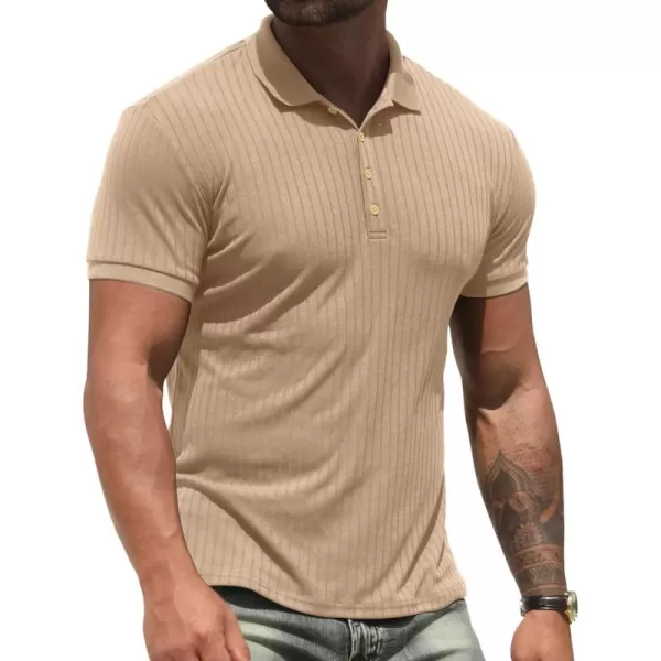 NITAGUT Men's Polo Shirts Shorts&amp; Long Sleeve Casual Slim Fit Workout Shirts