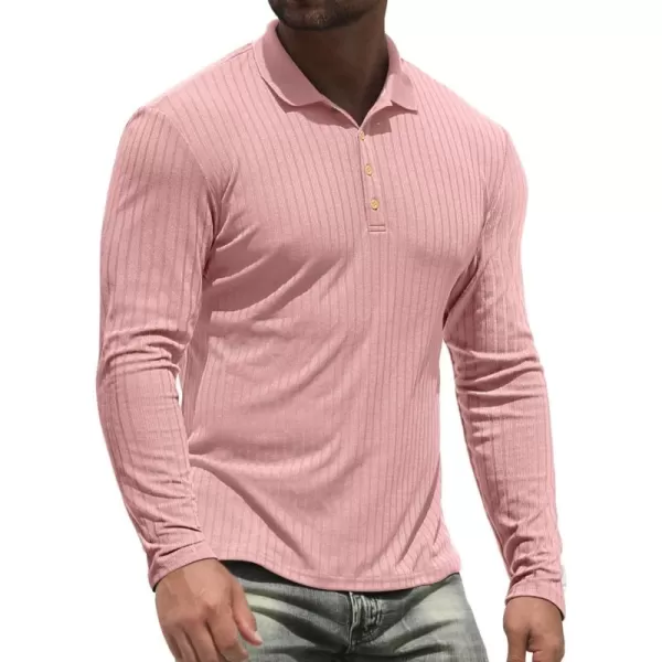 NITAGUT Men's Polo Shirts Shorts&amp; Long Sleeve Casual Slim Fit Workout Shirts