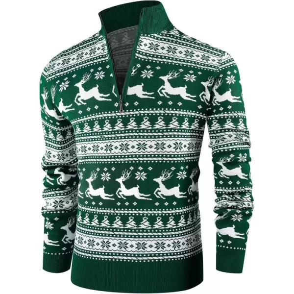 NITAGUT Mens Slim Fit Zip Up Mock Neck Polo Sweater Casual Long Sleeve Sweater and Pullover Sweaters with Ribbing Edge