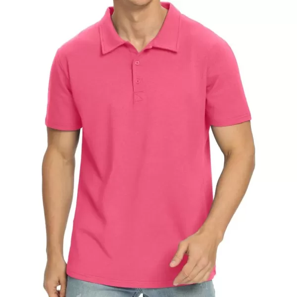 NITAGUT Polo Shirts for Men Short/Long Sleeve Soft Cotton Collared Shirt
