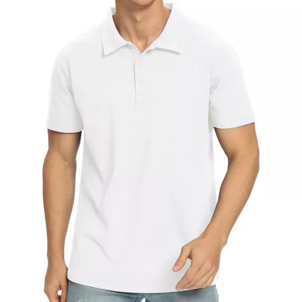 NITAGUT Polo Shirts for Men Short/Long Sleeve Soft Cotton Collared Shirt