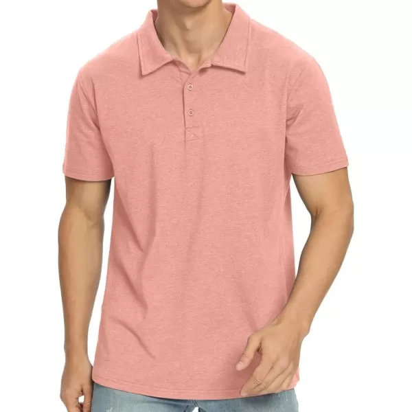 NITAGUT Polo Shirts for Men Short/Long Sleeve Soft Cotton Collared Shirt