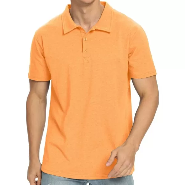 NITAGUT Polo Shirts for Men Short/Long Sleeve Soft Cotton Collared Shirt