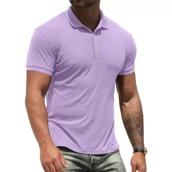 NITAGUT Men's Polo Shirts Shorts&amp; Long Sleeve Casual Slim Fit Workout Shirts