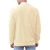 imageNITAGUT Mens Casual Knitted Crewneck Pullover SweaterBeige