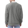 imageNITAGUT Mens Casual Knitted Crewneck Pullover SweaterGrey