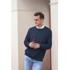 imageNITAGUT Mens Casual Knitted Crewneck Pullover SweaterNavy Blue