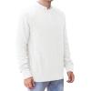 imageNITAGUT Mens Casual Knitted Crewneck Pullover SweaterWhite