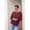imageNITAGUT Mens Casual Knitted Crewneck Pullover SweaterWine Red