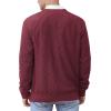 imageNITAGUT Mens Casual Knitted Crewneck Pullover SweaterWine Red
