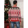 imageNITAGUT Mens Christmas Ugly Cardigan Sweater Reindeer Snowflake Xmas Sweater Casual Long Sleeve KnitwearA Christmas