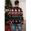 imageNITAGUT Mens Christmas Ugly Cardigan Sweater Reindeer Snowflake Xmas Sweater Casual Long Sleeve KnitwearB Christmas