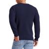imageNITAGUT Mens Crewneck Sweater Soft Casual Classic Pullover Knitwear Lightweight Sweaters with Ribbing EdgeBlue