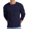 imageNITAGUT Mens Crewneck Sweater Soft Casual Classic Pullover Knitwear Lightweight Sweaters with Ribbing EdgeBlue