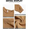 imageNITAGUT Mens Crewneck Sweater Soft Casual Classic Pullover Knitwear Lightweight Sweaters with Ribbing EdgeCamel