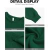 imageNITAGUT Mens Crewneck Sweater Soft Casual Classic Pullover Knitwear Lightweight Sweaters with Ribbing EdgeGreen