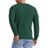 imageNITAGUT Mens Crewneck Sweater Soft Casual Classic Pullover Knitwear Lightweight Sweaters with Ribbing EdgeGreen