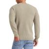 imageNITAGUT Mens Crewneck Sweater Soft Casual Classic Pullover Knitwear Lightweight Sweaters with Ribbing EdgeLight Camel