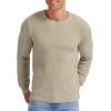 imageNITAGUT Mens Crewneck Sweater Soft Casual Classic Pullover Knitwear Lightweight Sweaters with Ribbing EdgeLight Camel