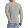 imageNITAGUT Mens Crewneck Sweater Soft Casual Classic Pullover Knitwear Lightweight Sweaters with Ribbing EdgeLight Gray