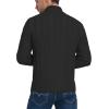imageNITAGUT Mens Long Sleeve Stand Collar Cardigan Sweaters Button Down Cable Knitted Sweater01 Black